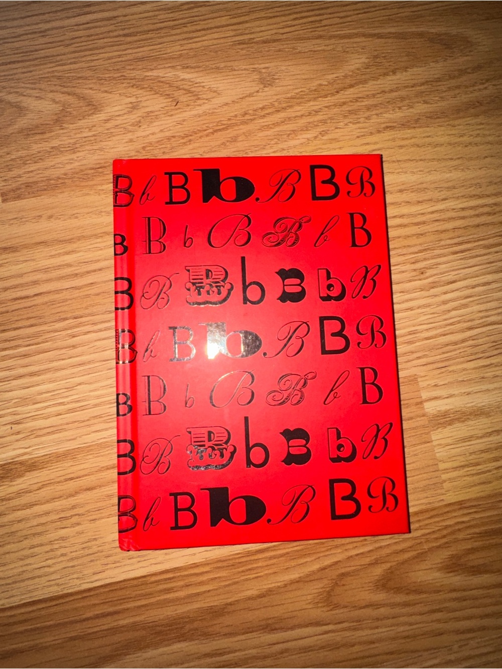 Red Logo Pattern Hardcover journal